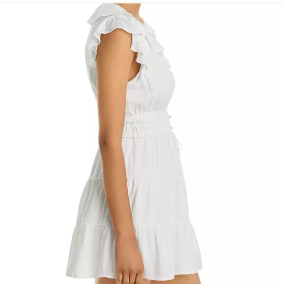 NWT- PAIGE Paradis Ruffle Mini Dress, White - Size S & M - Picture 4 of 9